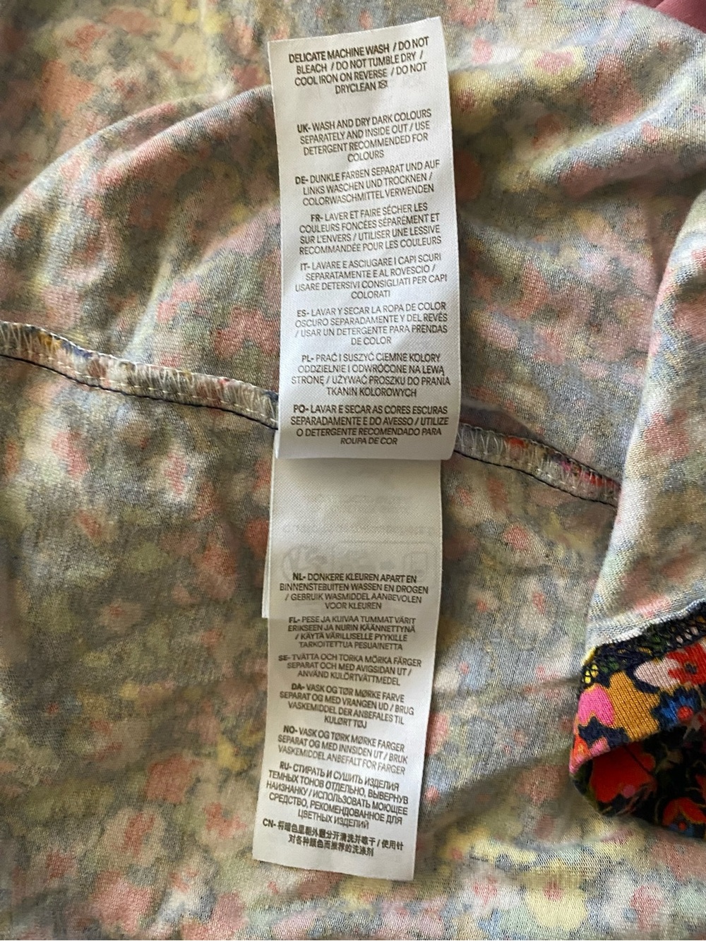 Boden Ecovero Floral Midi Dress Button Front Belted V Neck Jersey 10R - Picture 10 of 13